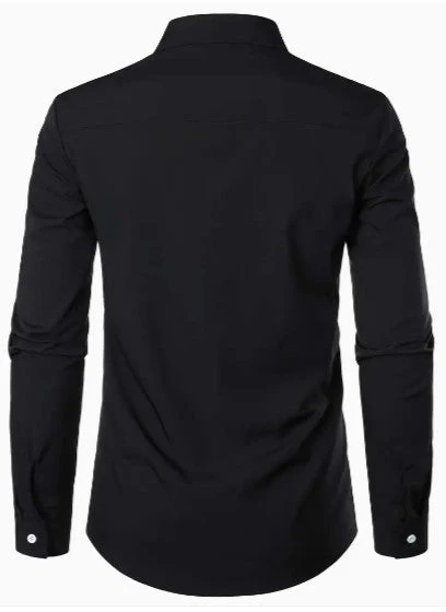 Chemise décontractée pour homme à manches longues et respirante – Image 2