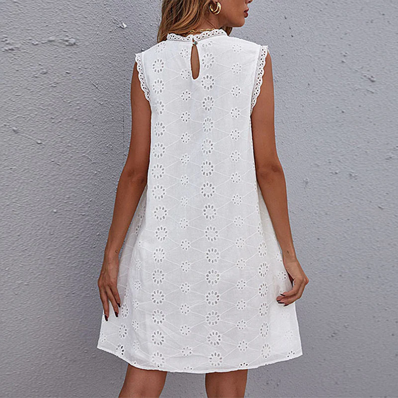 Robe Mi-Longue Dentelle Bohème – Coupe Légère – Image 2