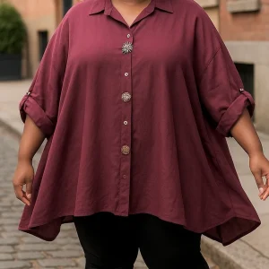 Chemise Femme Oversize en Coton