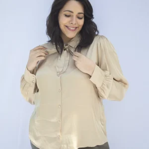 chemisier avec Nœud Grande Taille