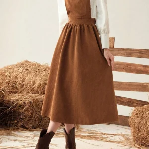 Robe Mi-Longue Printemps & Automne – Style Français & Coupe Ample