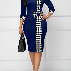 Chandail chic pour femmes, avec une jambe chaude et confortable et des manches 3/4 en forme de puzzle