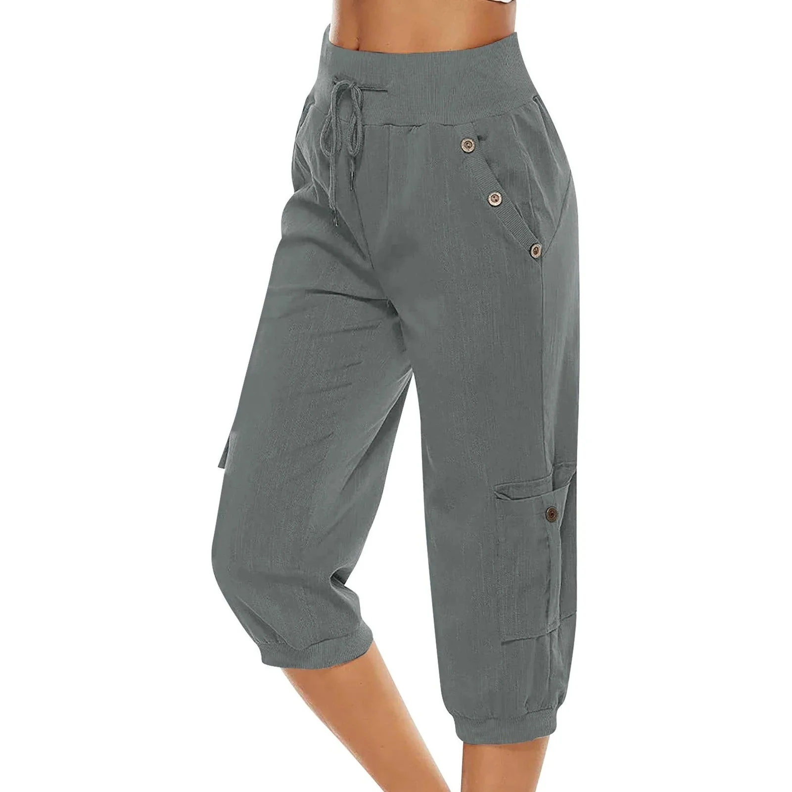 Pantalon court pour femme - Pantalon décontracté élégant et confortable pour un look tendance