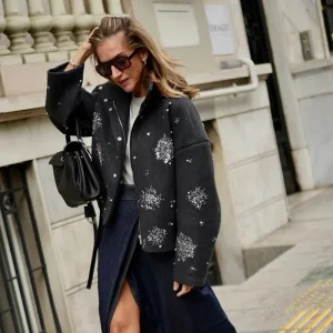 Manteau Pailleté Chic