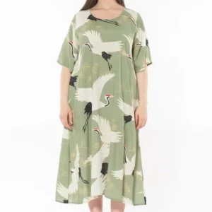 Robe À Motifs En Viscose