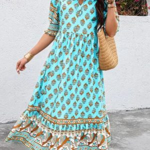 Natalie | Robe Midi Bohémienne