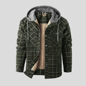 Adrien | Veste sherpa à carreaux