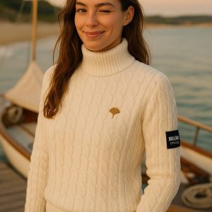 Pull col roulé torsadé – BILOBA OFFICIEL