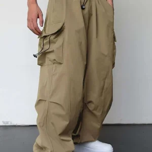 Pantalon cargo pour femmes - Pantalon utilitaire confortable à coupe décontractée avec poches latérales pratiques pour des journées décontractées et élégantes sans effort