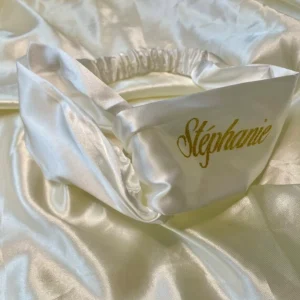 Bandeaux cheveux en satin personnalisée