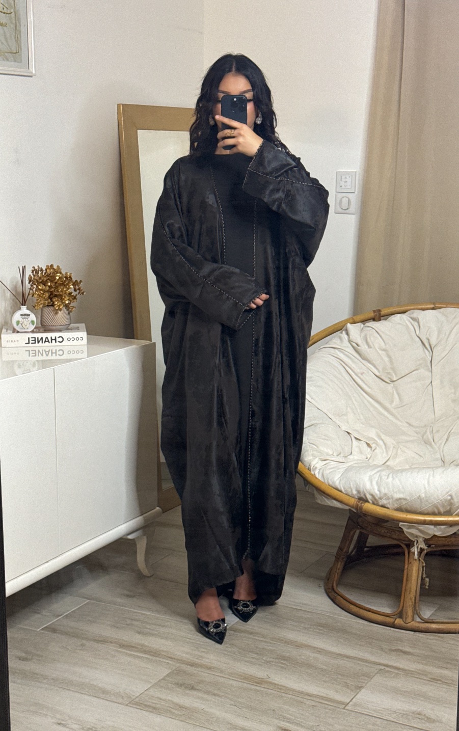 ABAYA KIMONO DUBAÏ ISRA CHOCOLAT – Image 3