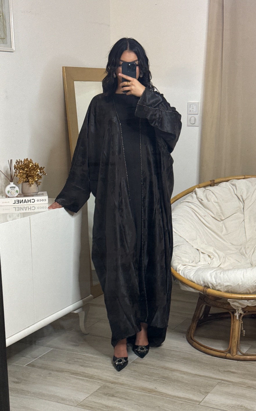 ABAYA KIMONO DUBAÏ ISRA CHOCOLAT – Image 2