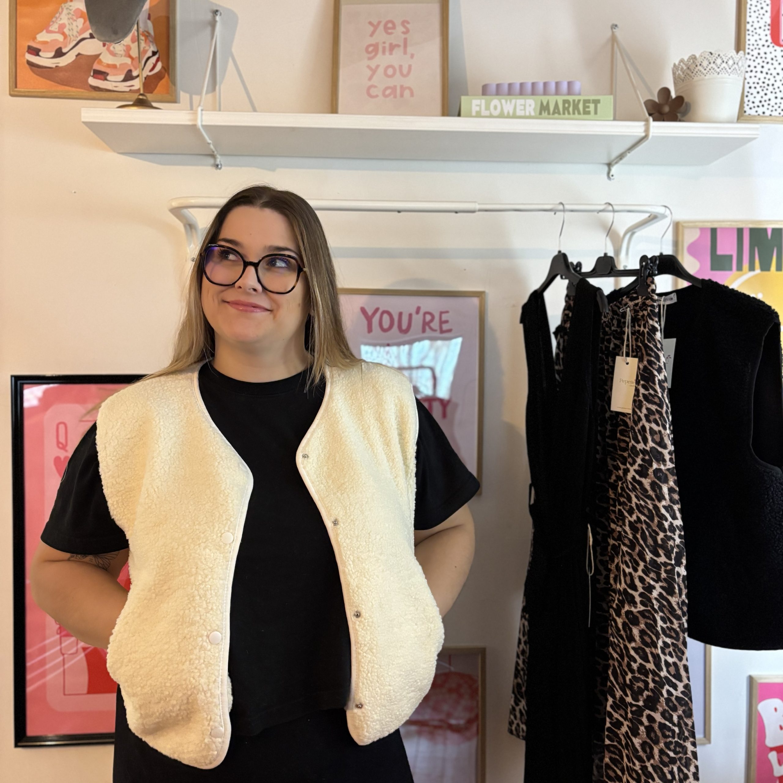 Gilet sherpa sans manches « Paris »