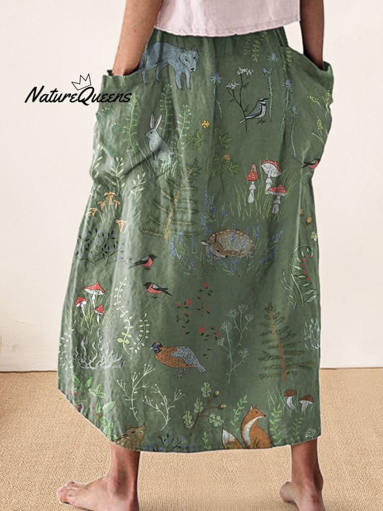 Lily | Jupe en Lin Imprimée – Image 2