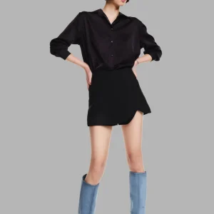 Jupe culotte noire femme