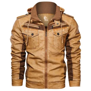 → Élégance Cuir – Veste en cuir souple, parfaite pour l'automne, alliant confort et style.