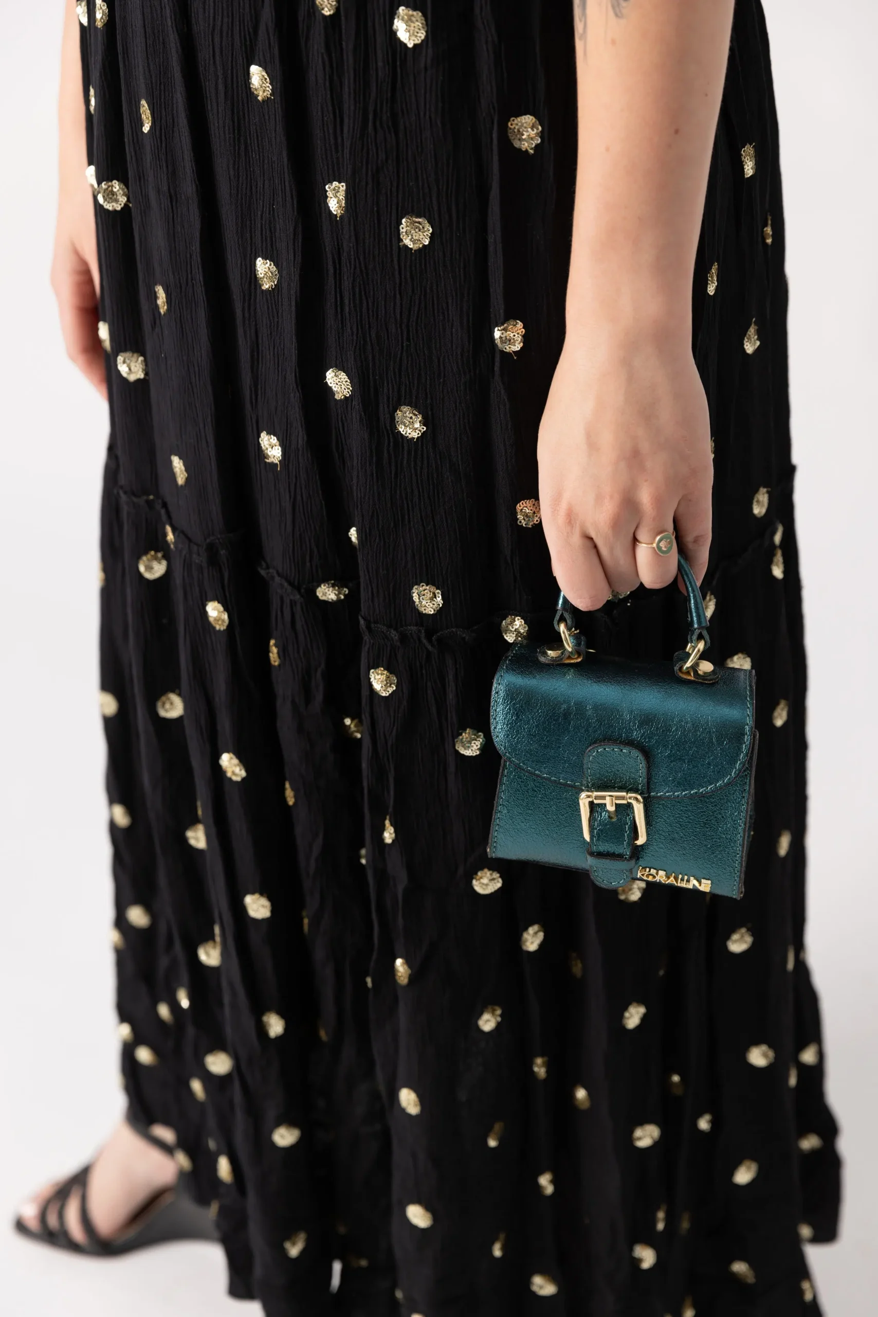 sac à main en cuir laminé – Image 3