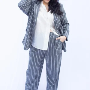 Pantalon en lin Grande Taille: Franceska