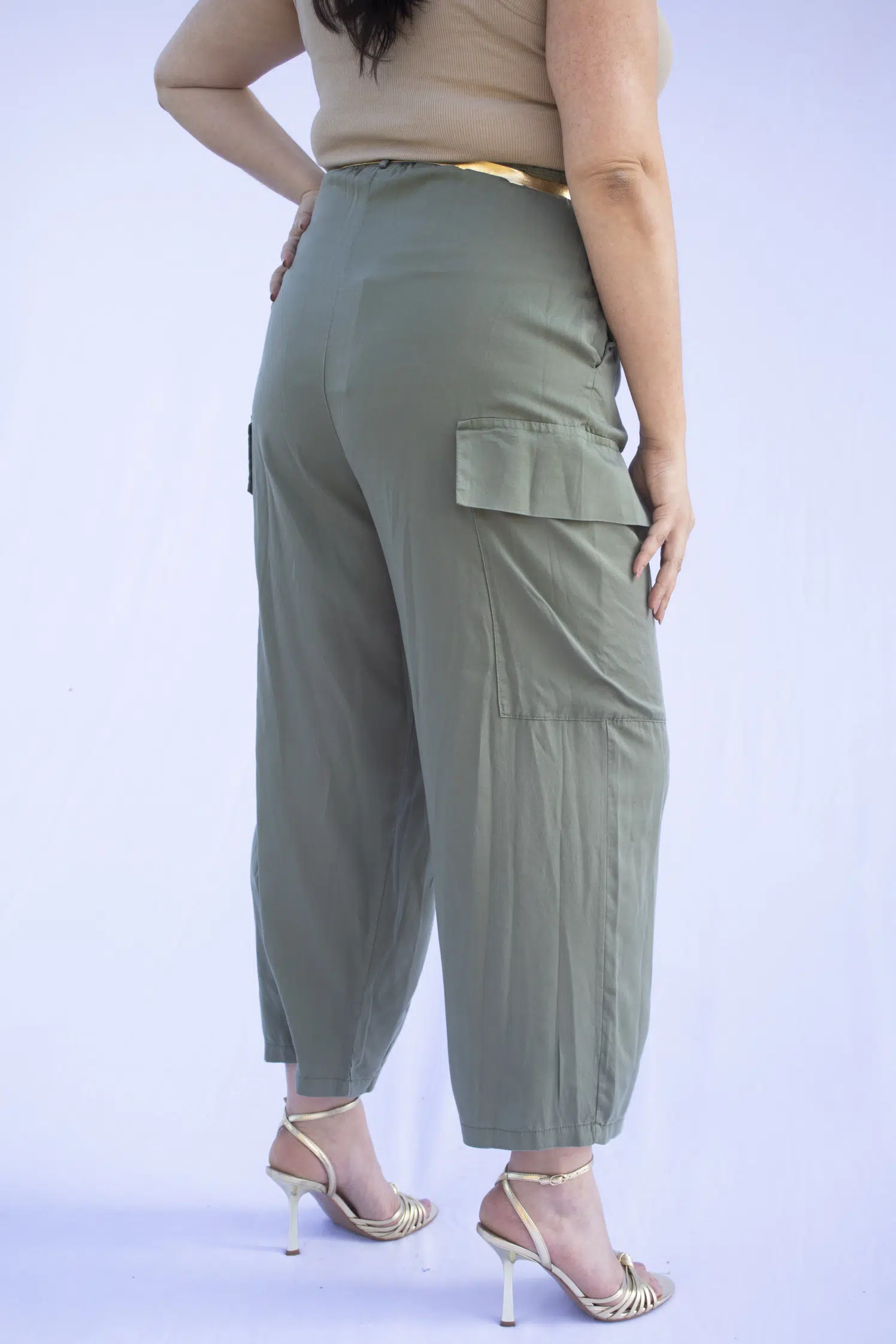 Pantalon avec ceinture Grande Taille – Image 3