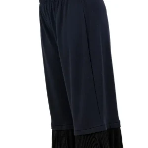 Pantalon culotte à volant plissé