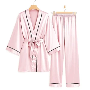 Peignoir Satin Pyjama