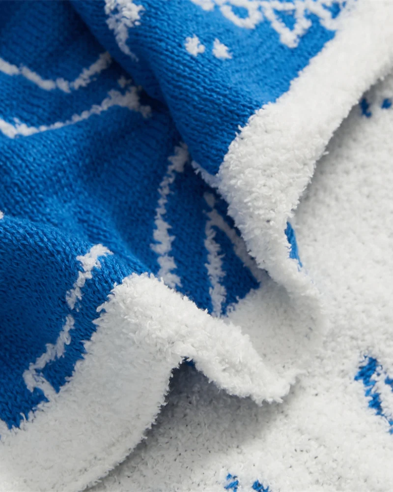 Plaid polaire bleu – Image 6