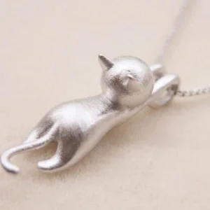 Collier Chaton Joueur en Argent Sterling 925