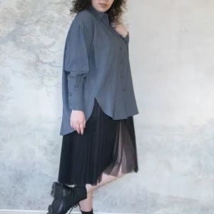 Robe chemise Avec Tulle