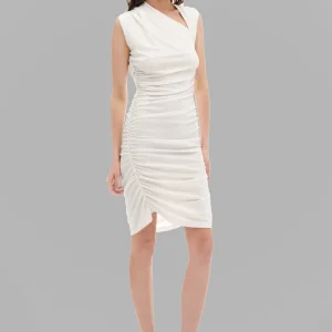 Robe midi blanche femme