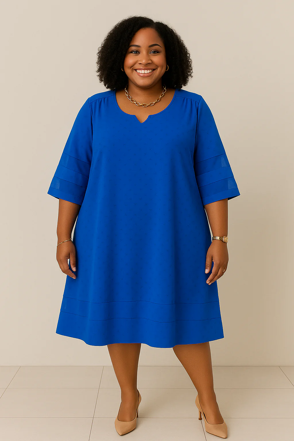 Robe Tunique Bleu Roi
