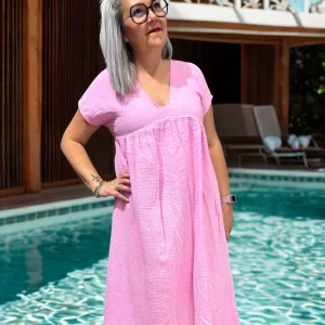 Robe gaze de coton longue Tessa