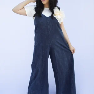 Combinaison en denim grande Taille