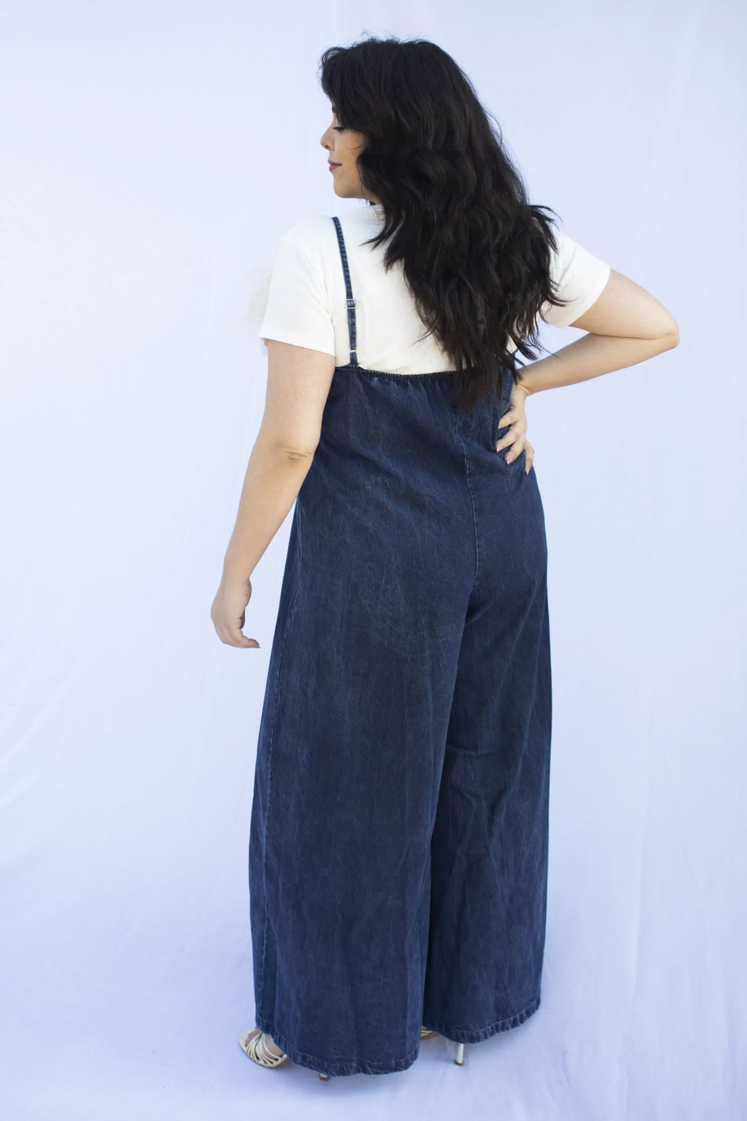 Combinaison en denim grande Taille – Image 3