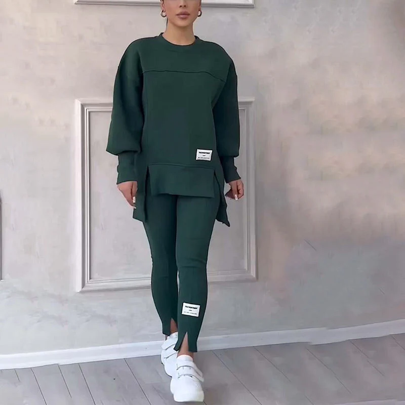 Monique | Ensemble décontracté de sweat-shirt et leggings pour femmes – Image 4