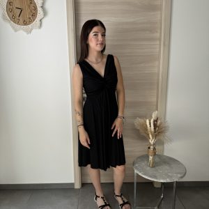 ROBE CACHE-COEUR TORSADE ET EVASEE