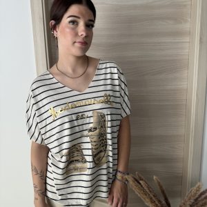 TEE-SHIRT MADEMOISELLE EN BASKET