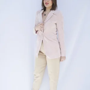 veste en velours lisse