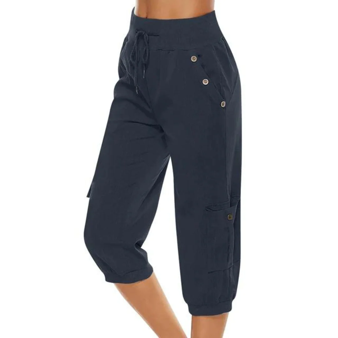 Pantalon court pour femme - Pantalon décontracté élégant et confortable pour un look tendance – Image 6